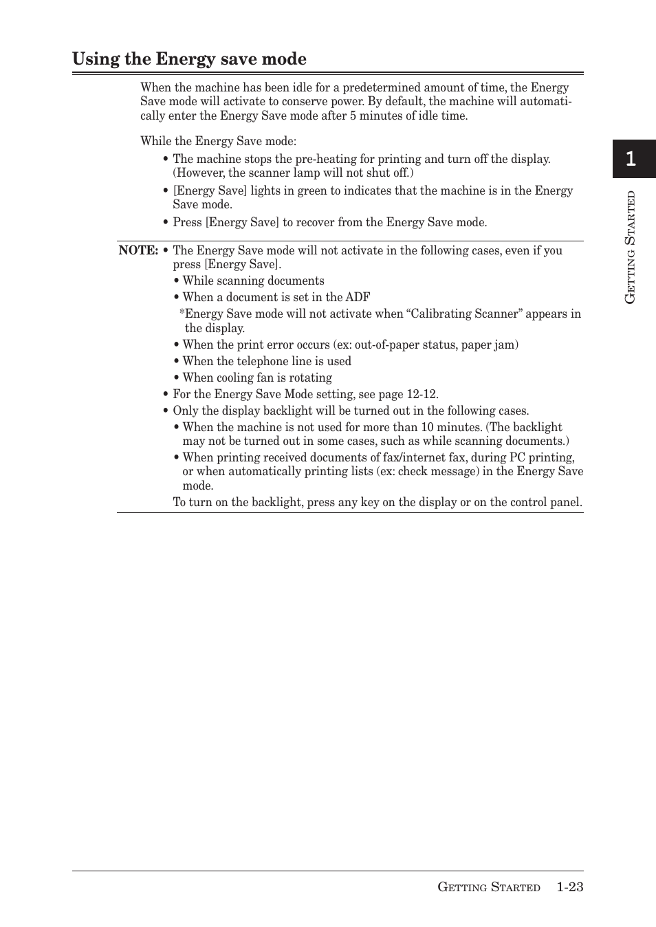 12 13 ai, Using the energy save mode | Muratec MX-2030 User Manual | Page 51 / 396