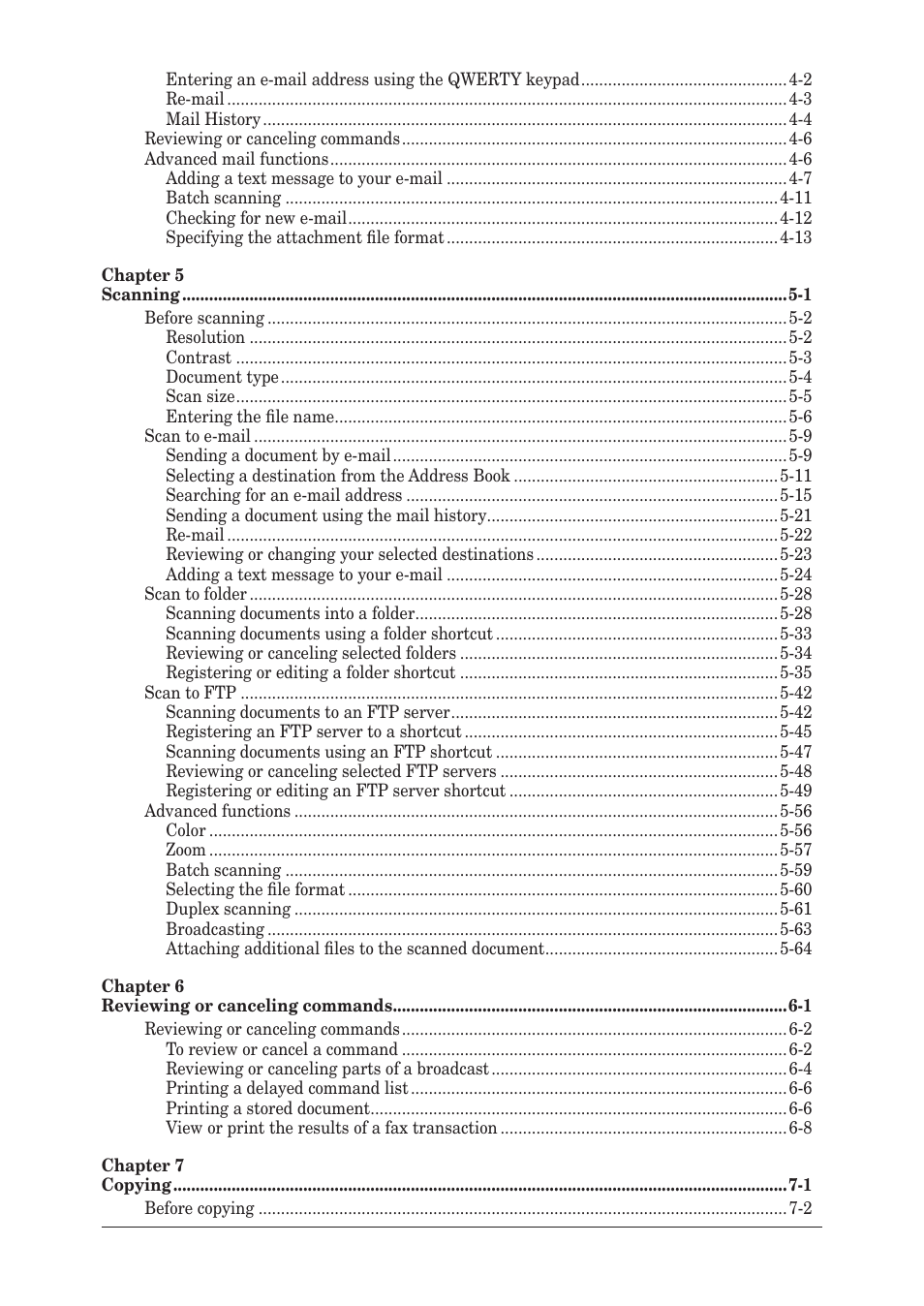 Muratec MX-2030 User Manual | Page 6 / 396