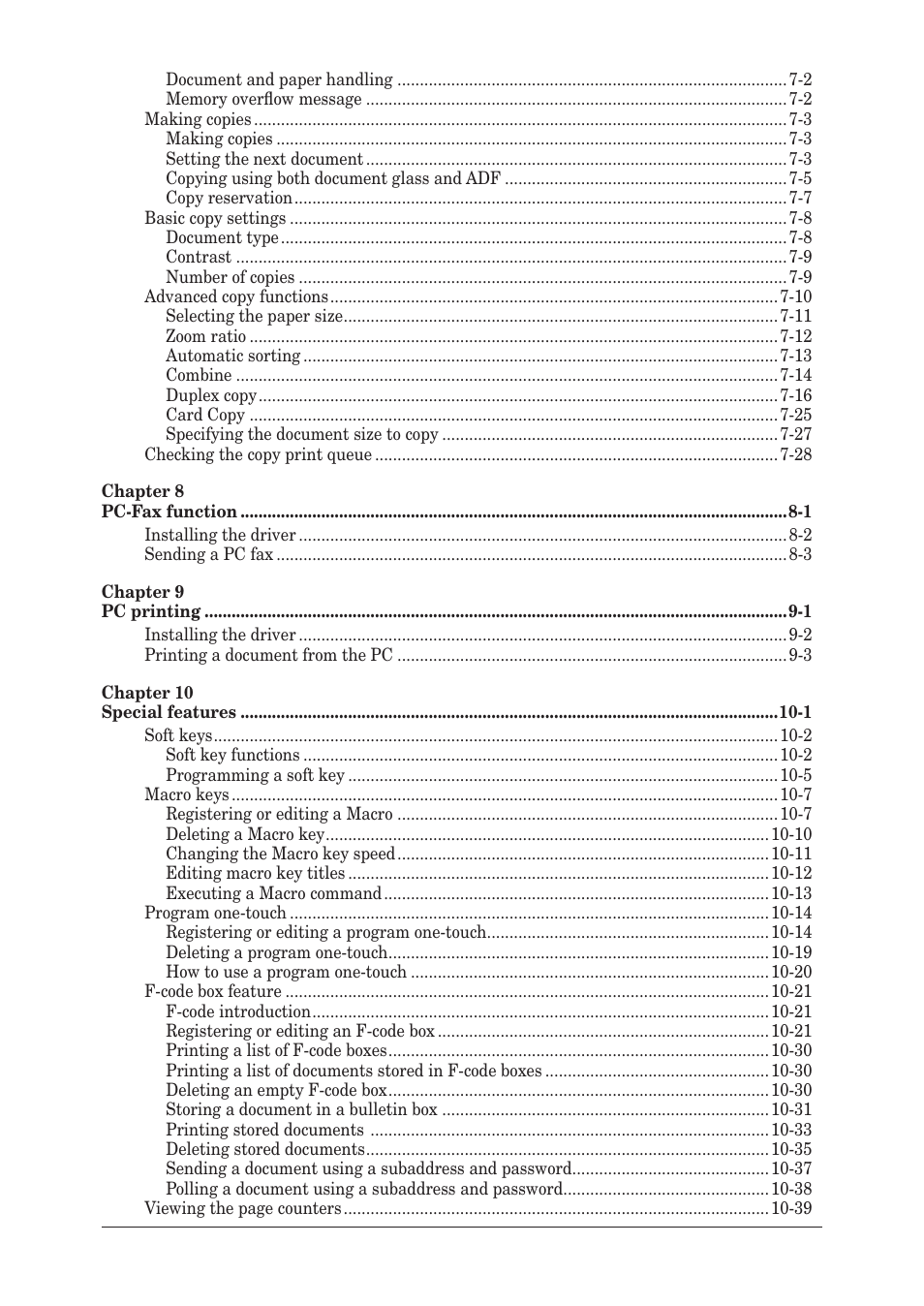 Muratec MX-2030 User Manual | Page 7 / 396