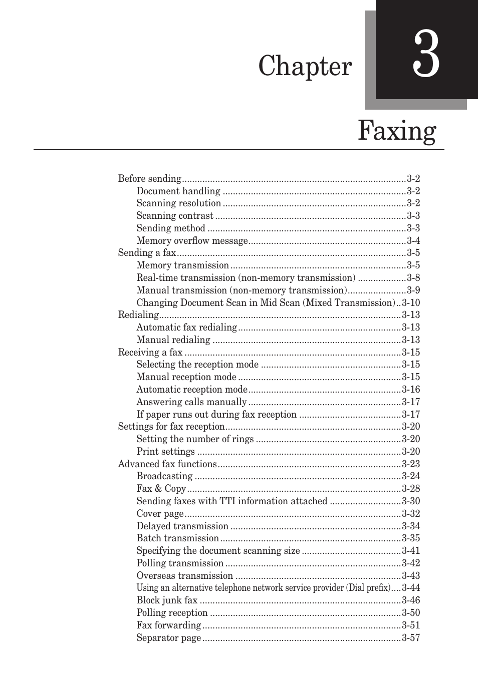 Chapter faxing | Muratec MX-2030 User Manual | Page 83 / 396