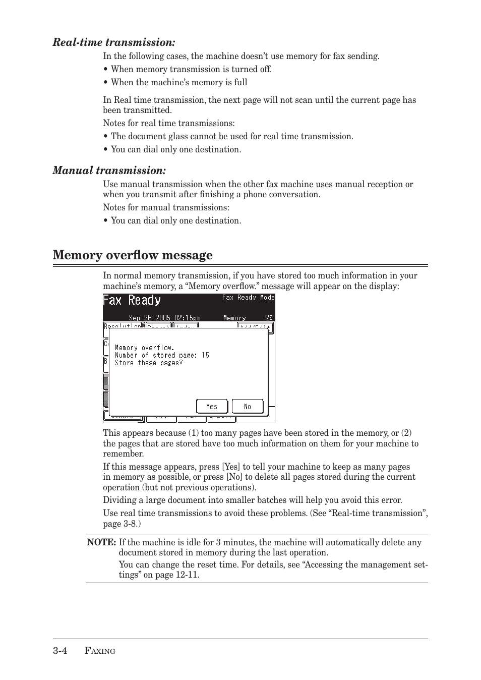 Real-time transmission, Manual transmission | Muratec MX-2030 User Manual | Page 86 / 396