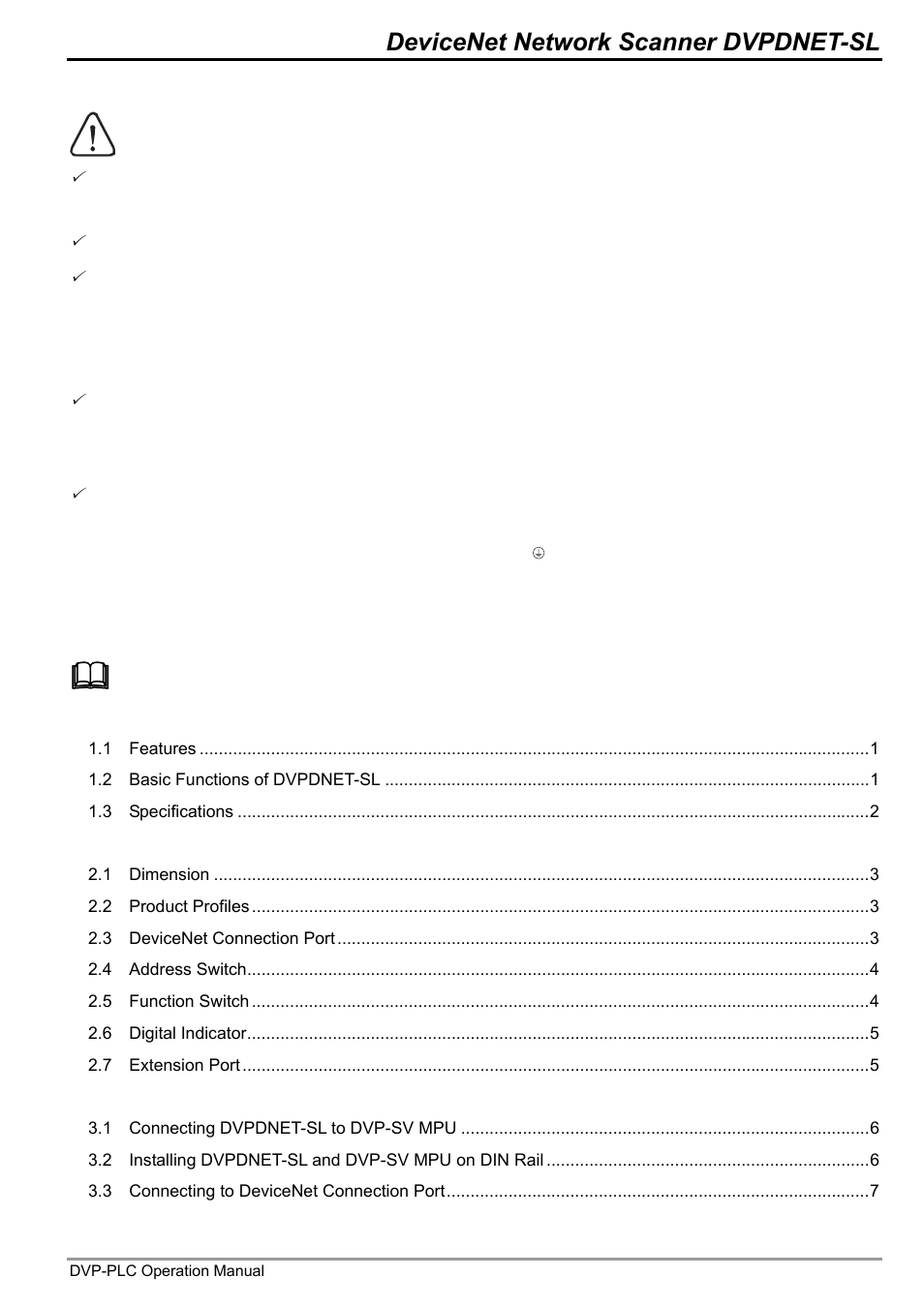 Delta DVP-0204520-03 User Manual | Page 2 / 44