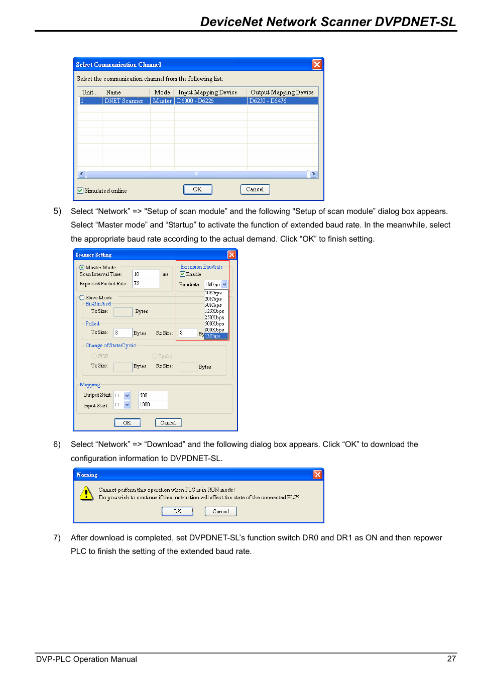 Devicenet network scanner dvpdnet-sl | Delta DVP-0204520-03 User Manual | Page 30 / 44