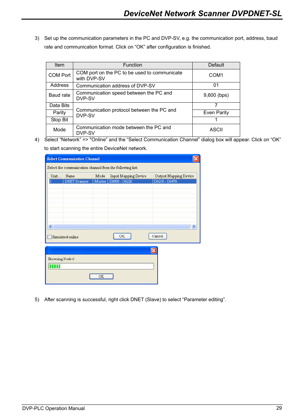 Devicenet network scanner dvpdnet-sl | Delta DVP-0204520-03 User Manual | Page 32 / 44