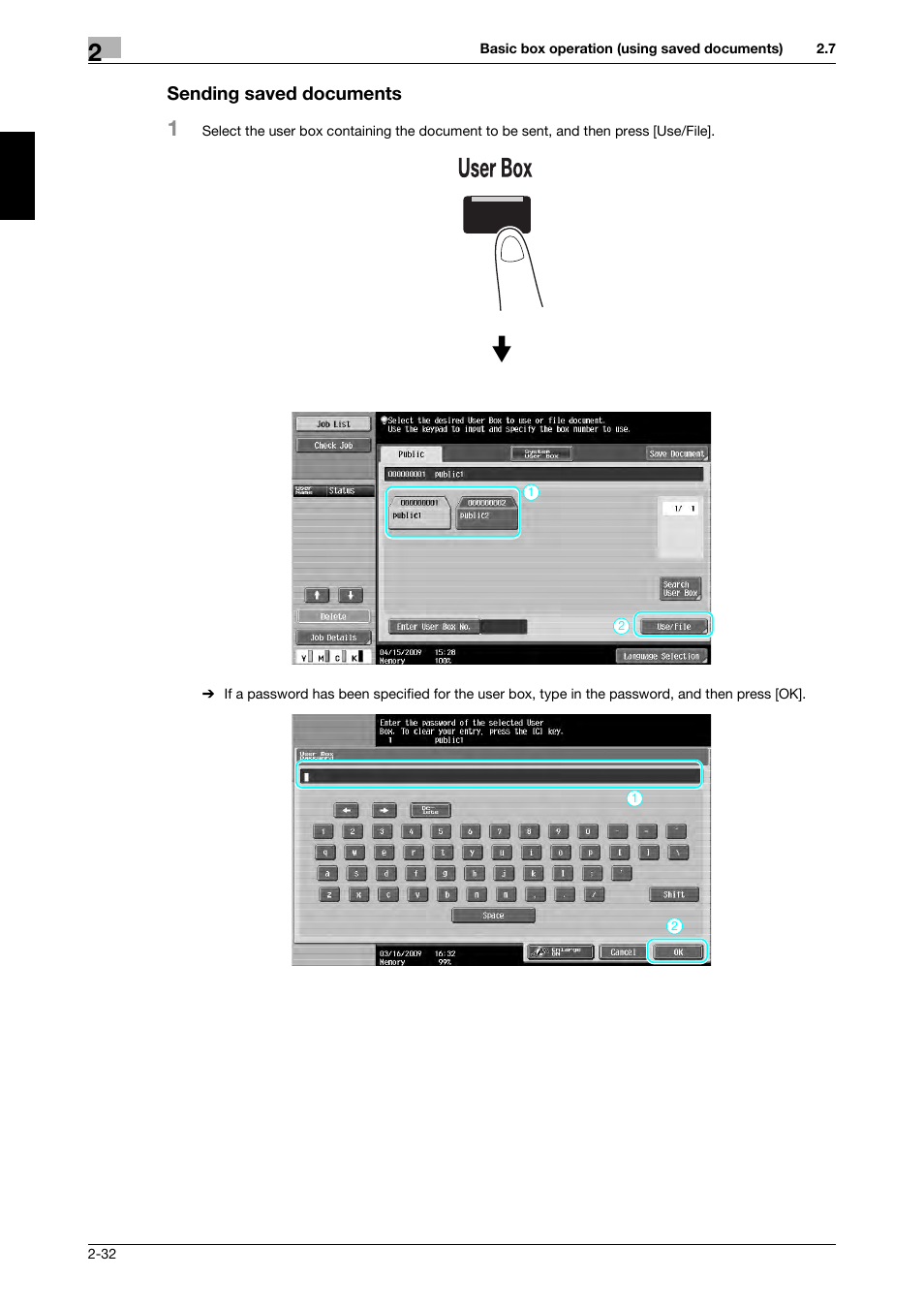 Sending saved documents, Sending saved documents -32 | 321 Studios Muratec MFX-C2828 User Manual | Page 119 / 292