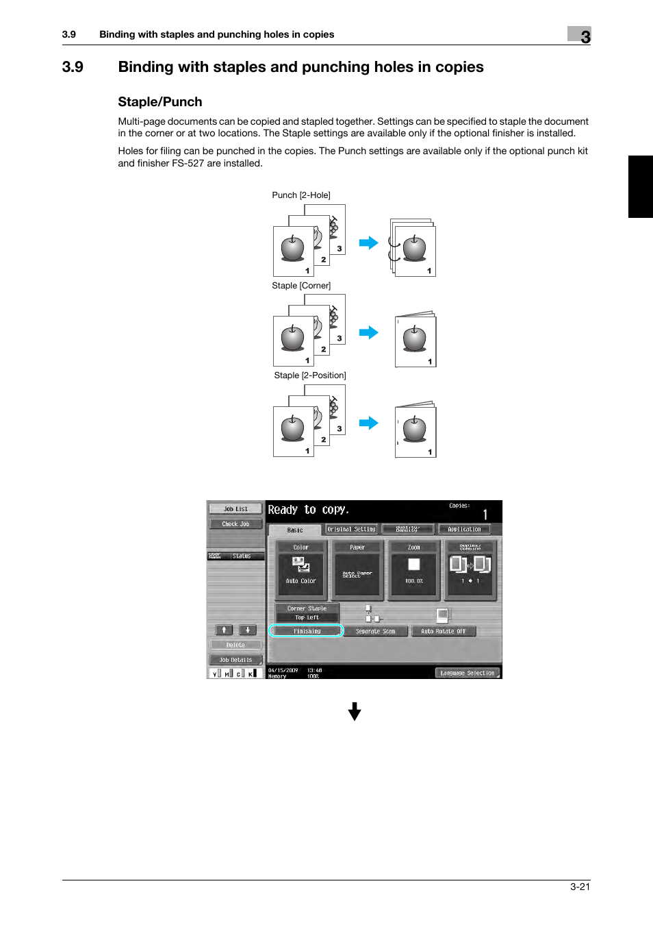 Staple/punch | 321 Studios Muratec MFX-C2828 User Manual | Page 156 / 292