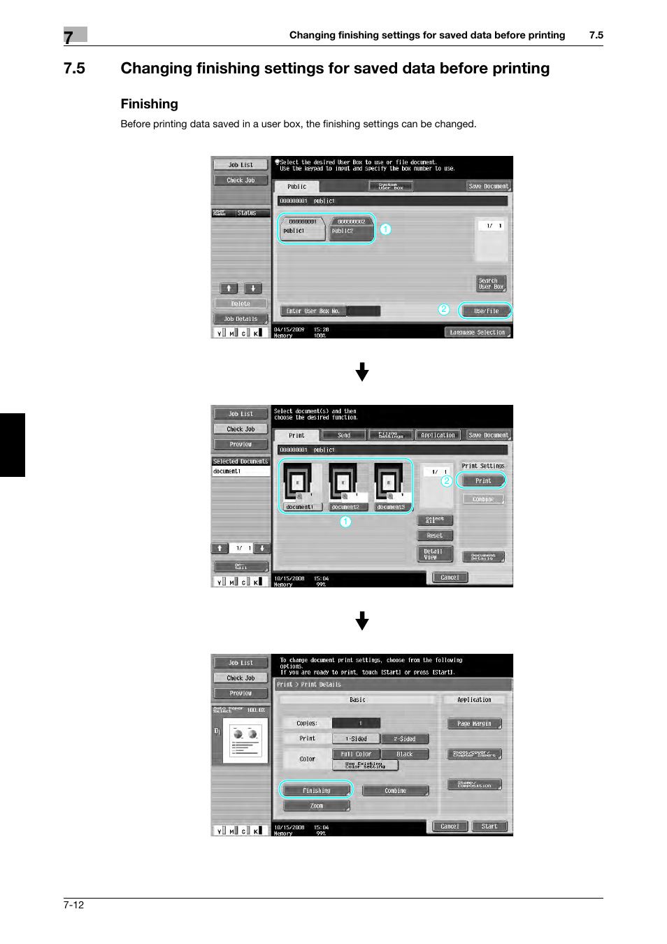 Finishing | 321 Studios Muratec MFX-C2828 User Manual | Page 257 / 292