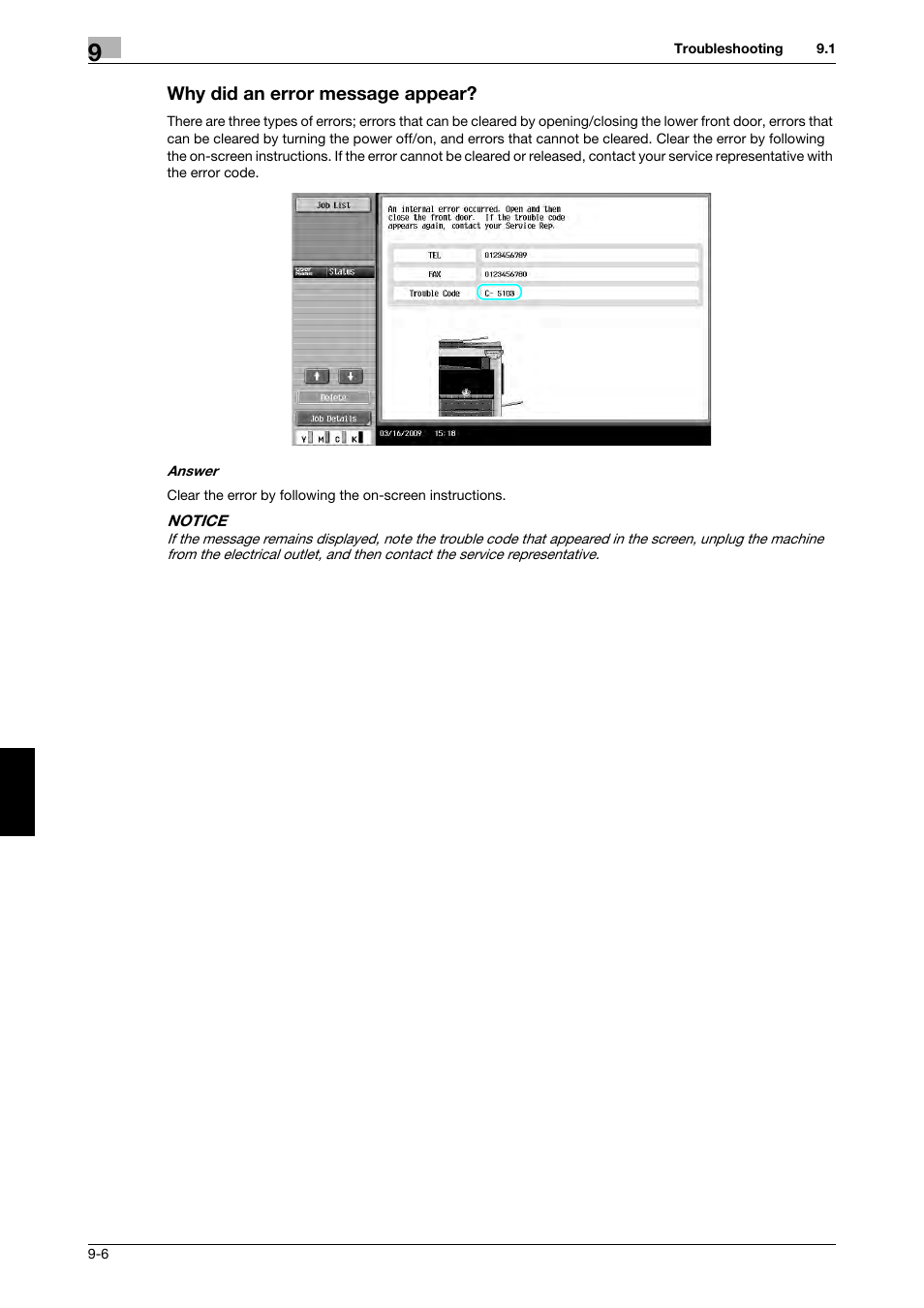 Why did an error message appear, Why did an error message appear? -6 | 321 Studios Muratec MFX-C2828 User Manual | Page 277 / 292