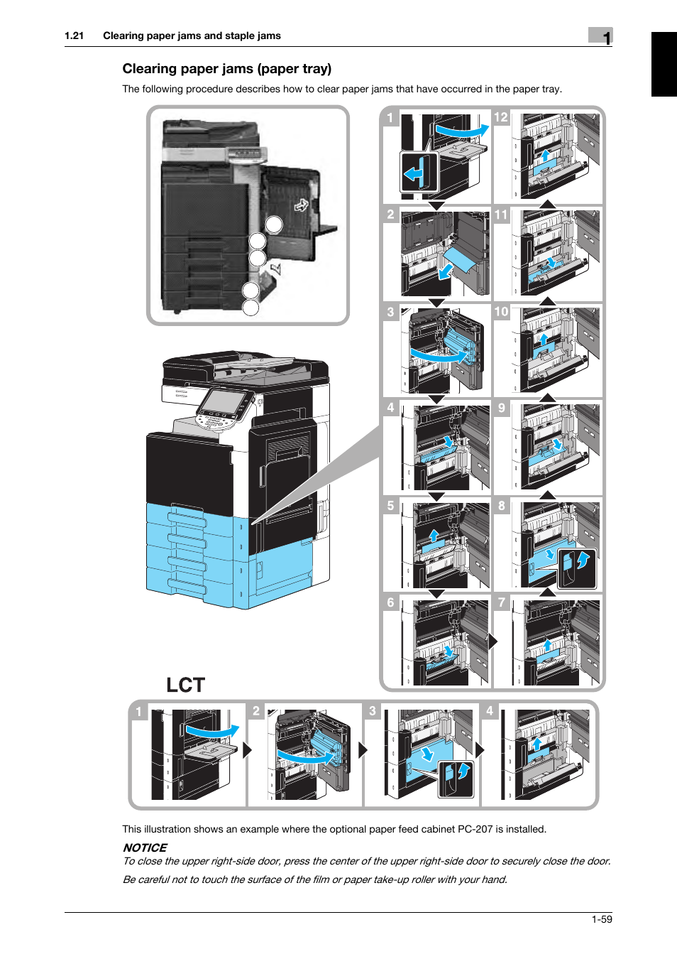 Clearing paper jams (paper tray), Clearing paper jams (paper tray) -59 | 321 Studios Muratec MFX-C2828 User Manual | Page 66 / 292