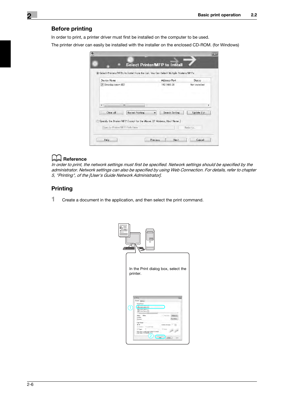 Before printing, Printing, Before printing -6 printing -6 | 321 Studios Muratec MFX-C2828 User Manual | Page 93 / 292