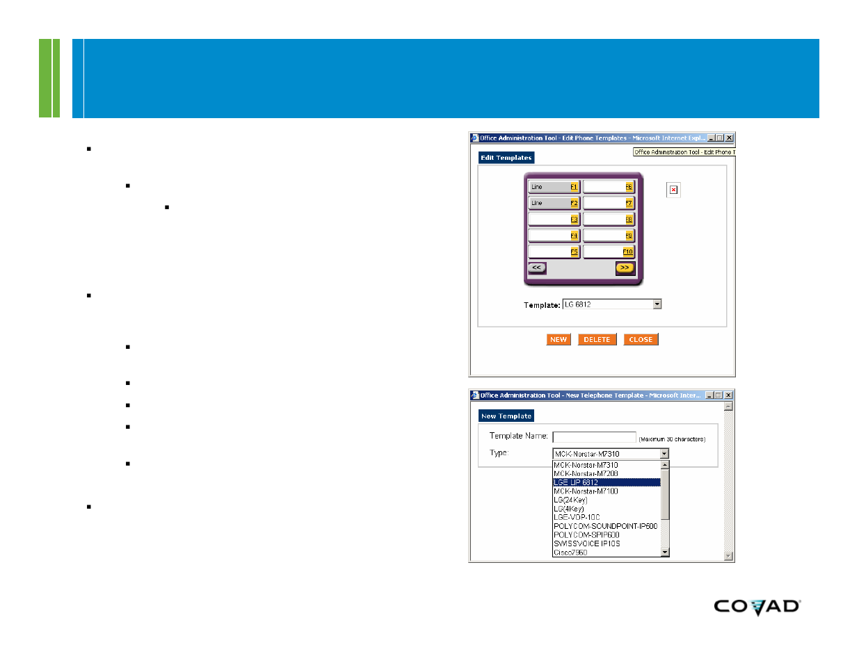 Lg phone templates | Covad 6812D-MGCP User Manual | Page 6 / 21