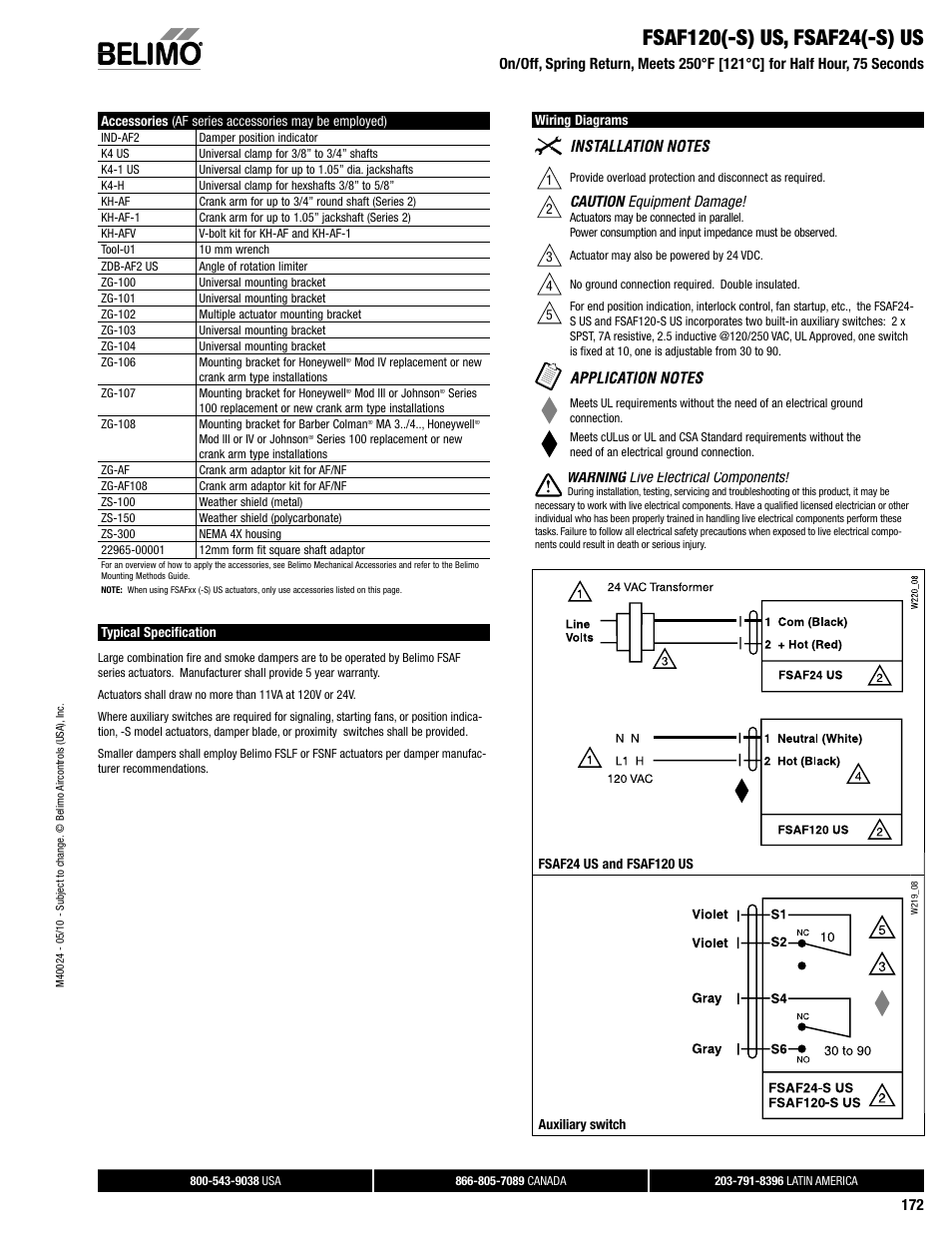 Dampertech_2010 172 | Belimo FSAF24 User Manual | Page 2 / 8