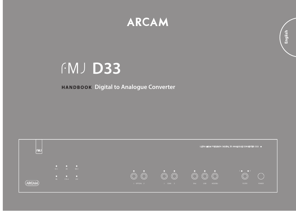 Arcam D33 User Manual | 13 pages