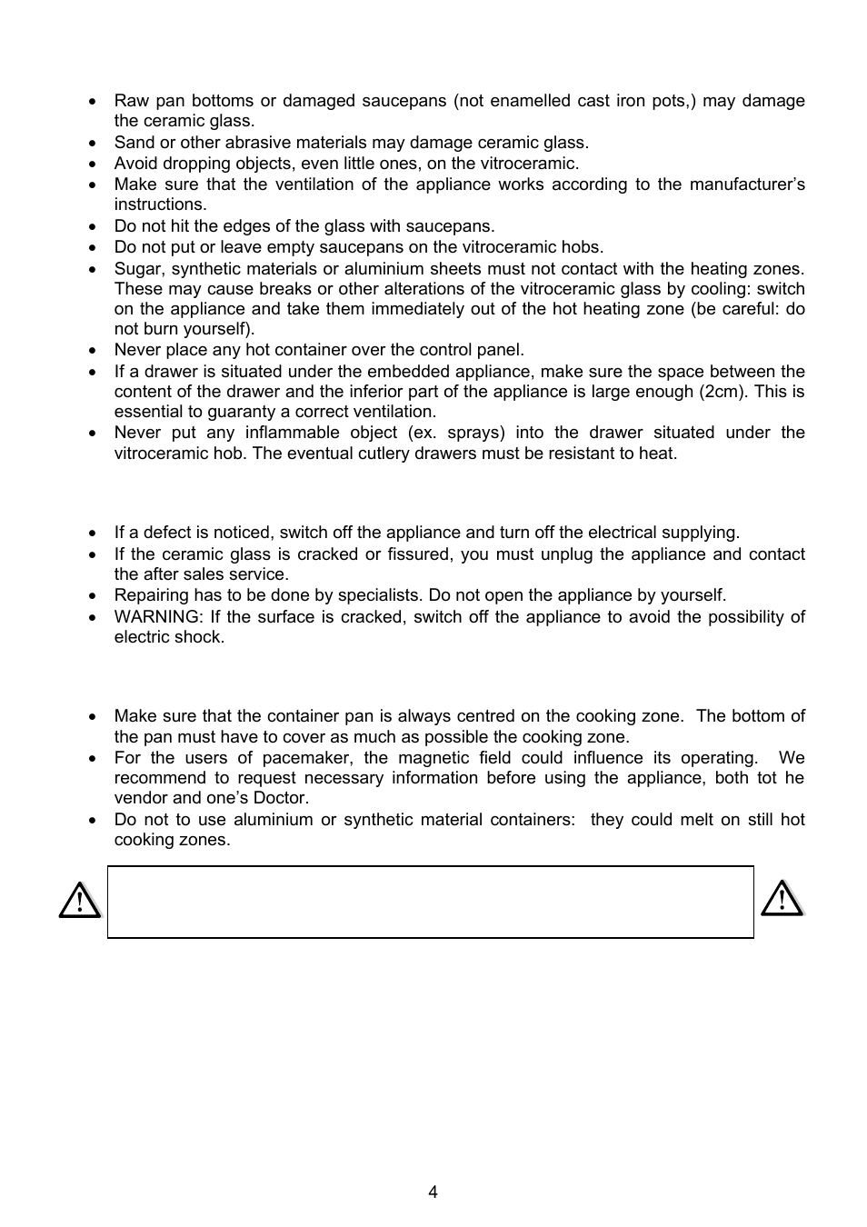 321 Studios INDUCTION HOBS 7322 230 User Manual | Page 17 / 28