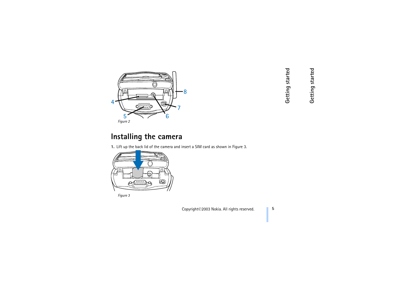Installing the camera | Nokia 321 Studios User Manual | Page 11 / 45