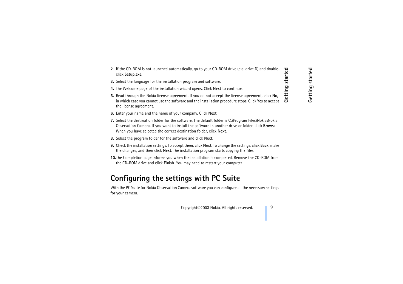 Configuring the settings with pc suite | Nokia 321 Studios User Manual | Page 15 / 45