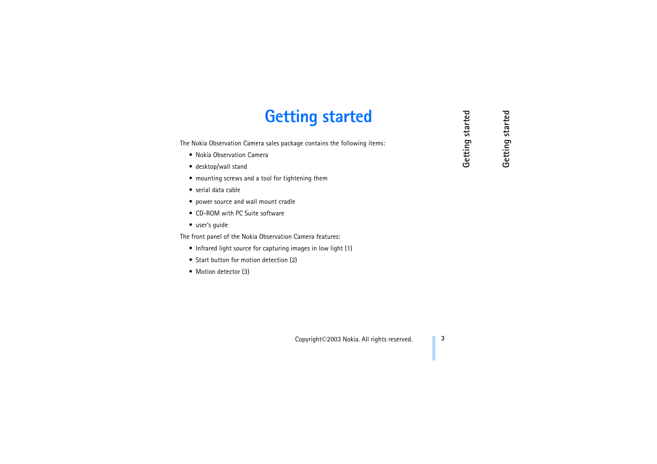 Getting started | Nokia 321 Studios User Manual | Page 9 / 45