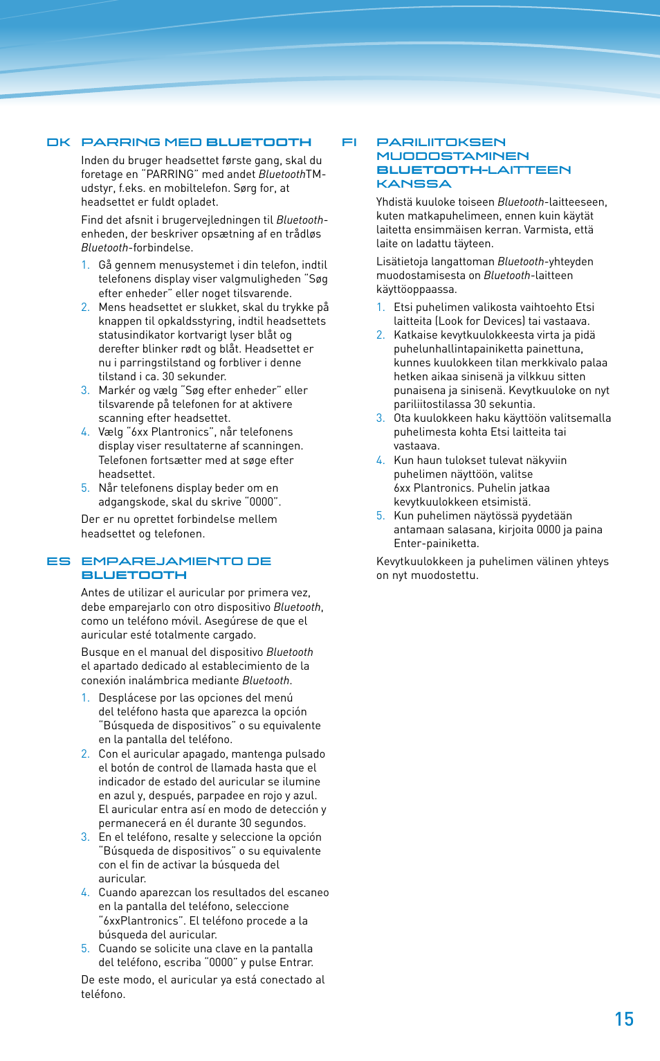 Plantronics Discovery 610 User Manual | Page 15 / 151