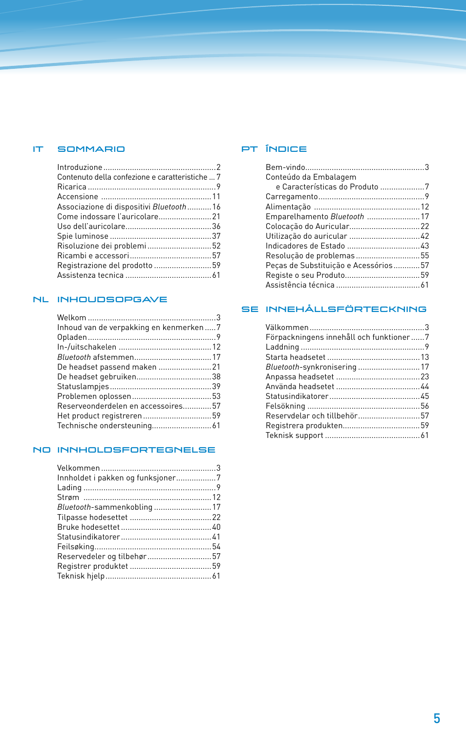 Plantronics Discovery 610 User Manual | Page 5 / 151