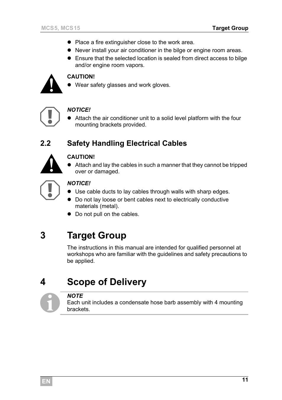 Dometic MCS15 User Manual | Page 11 / 266