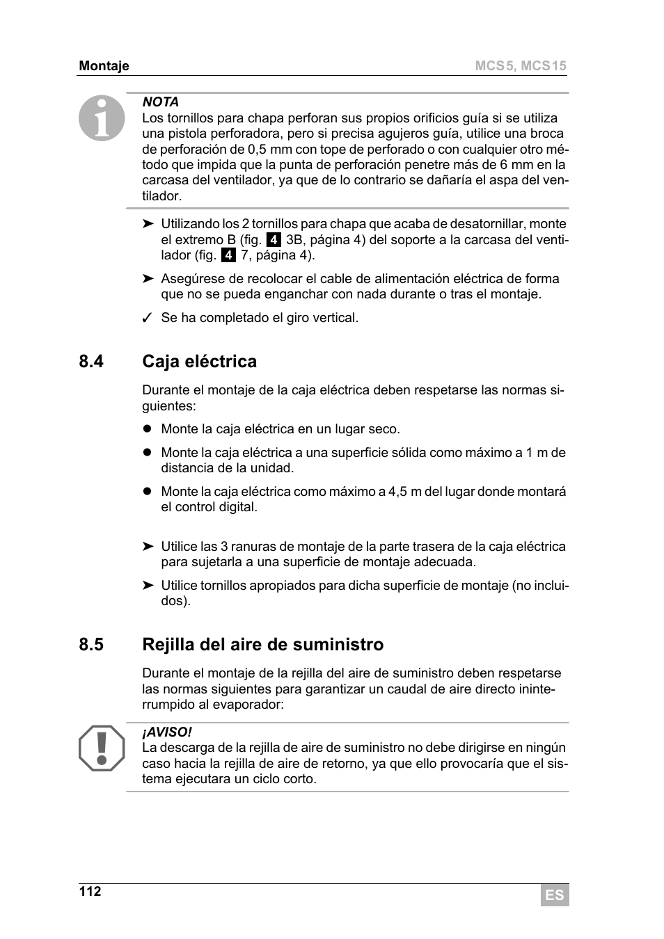 Dometic MCS15 User Manual | Page 112 / 266