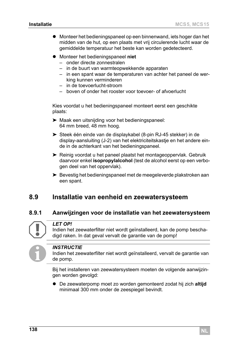 Dometic MCS15 User Manual | Page 138 / 266