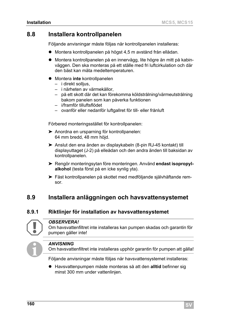 Dometic MCS15 User Manual | Page 160 / 266