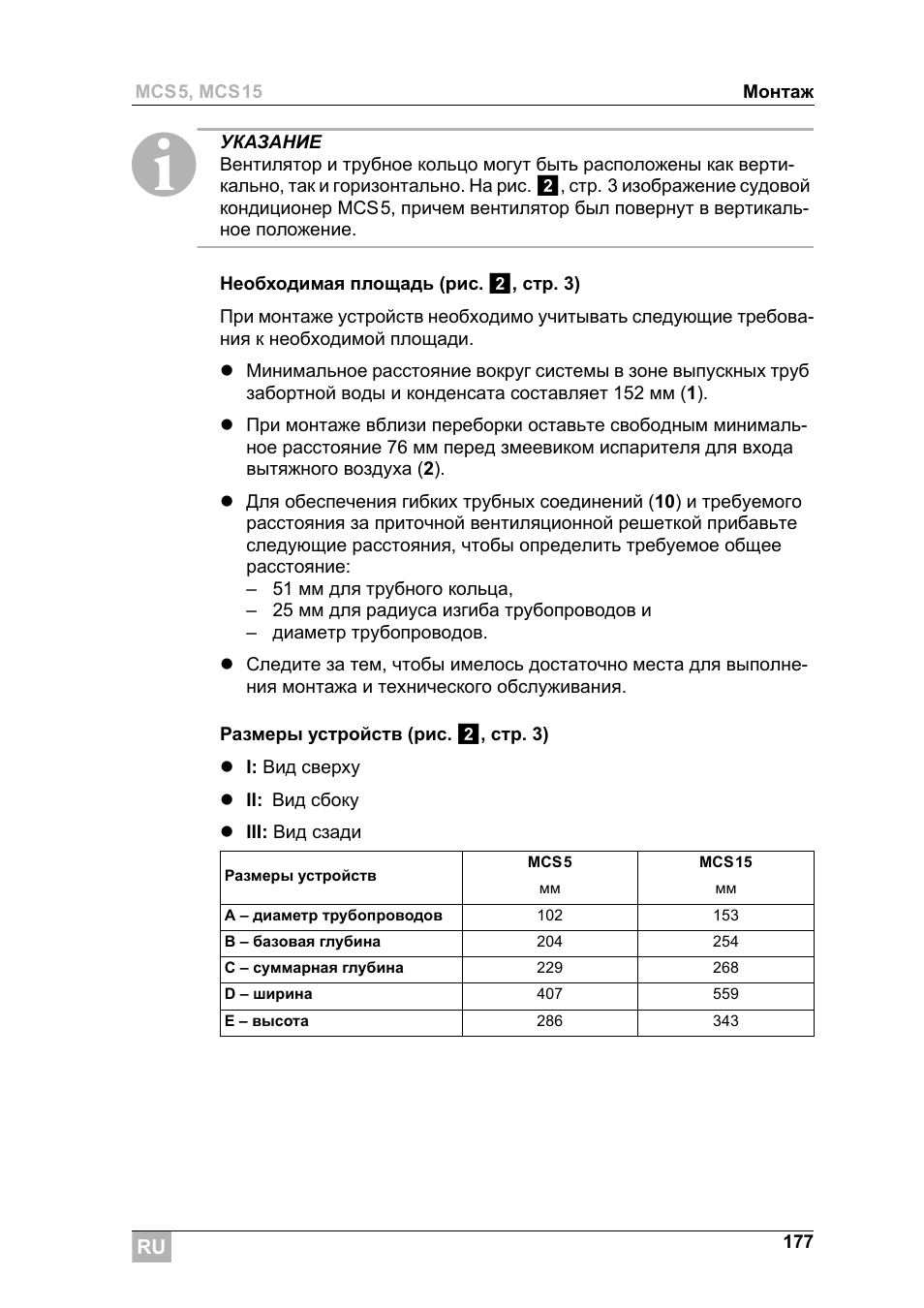 Dometic MCS15 User Manual | Page 177 / 266