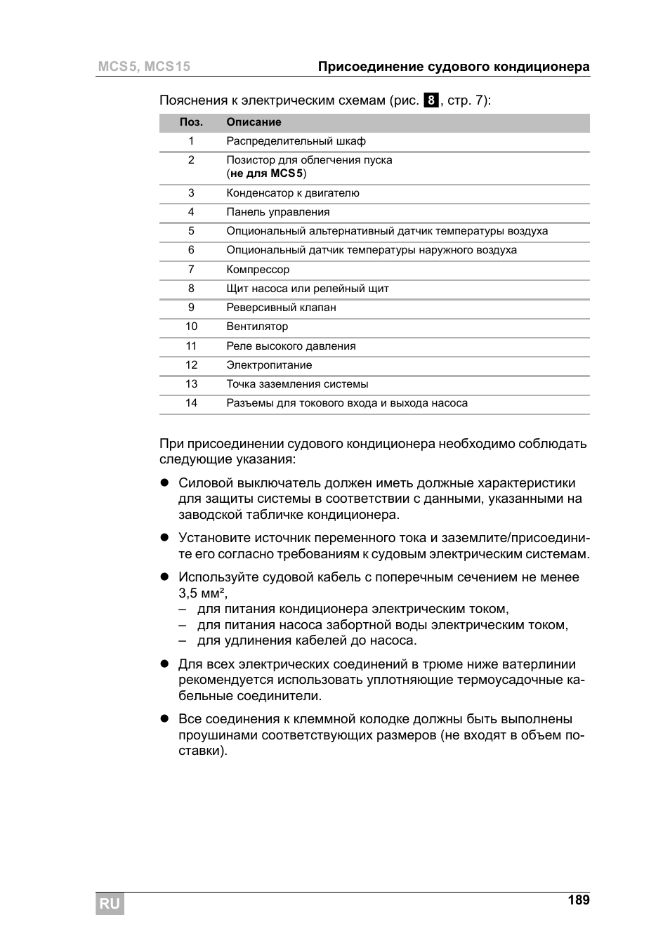 Dometic MCS15 User Manual | Page 189 / 266