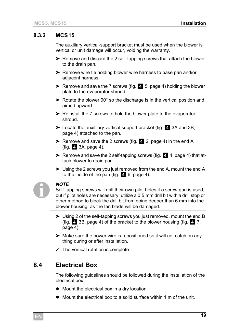 4 electrical box | Dometic MCS15 User Manual | Page 19 / 266