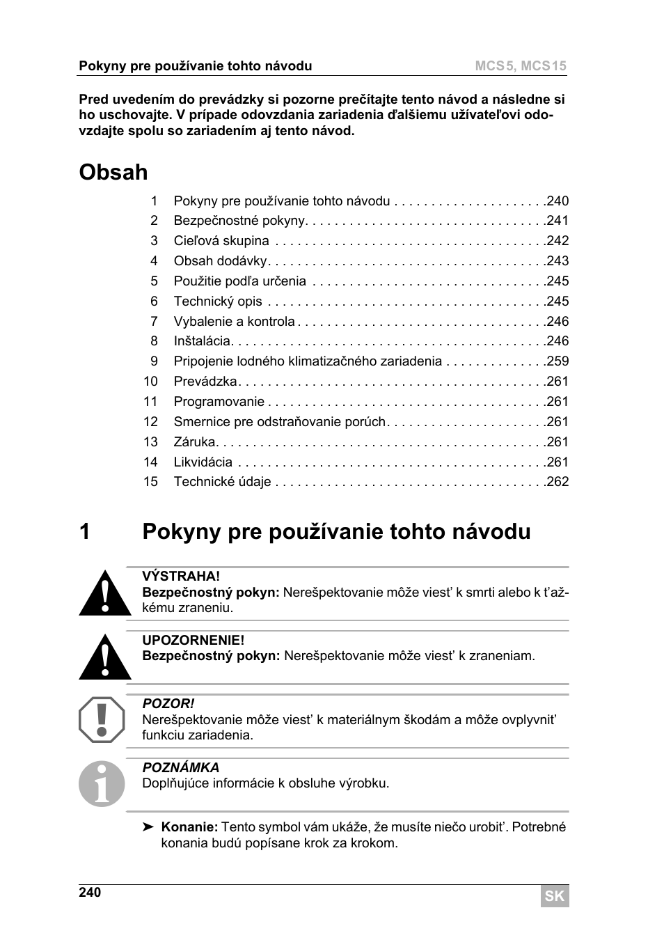 Dometic MCS15 User Manual | Page 240 / 266