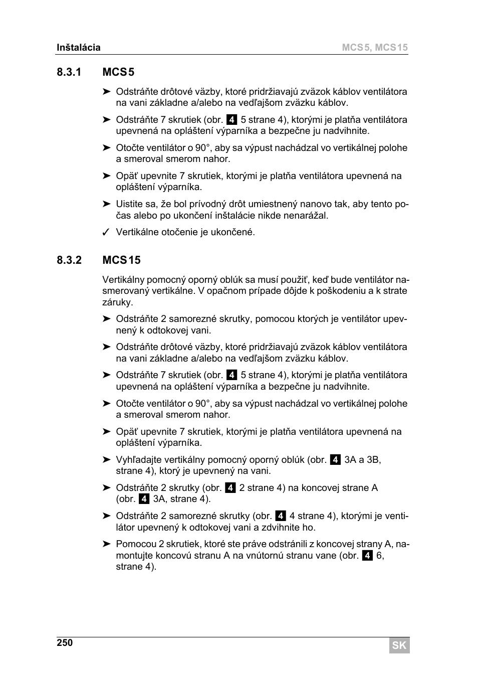 Dometic MCS15 User Manual | Page 250 / 266