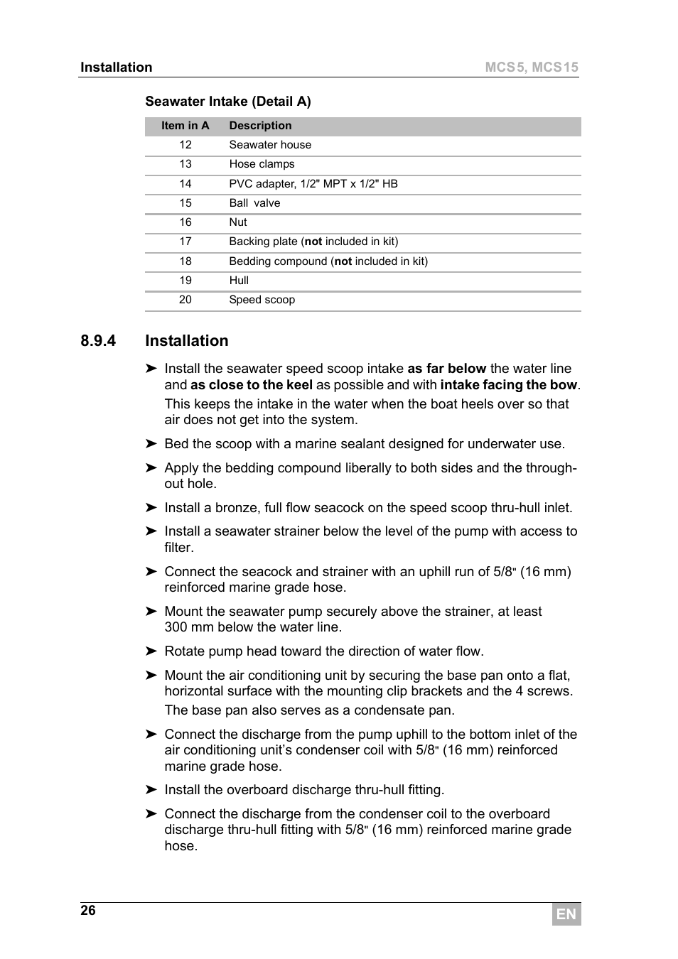 4 installation | Dometic MCS15 User Manual | Page 26 / 266