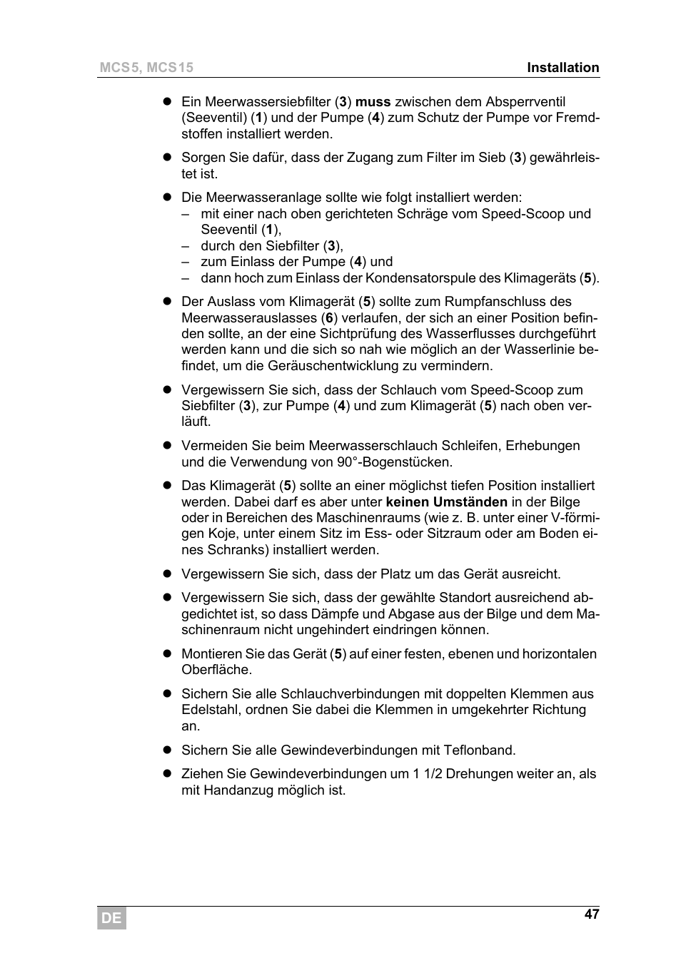 Dometic MCS15 User Manual | Page 47 / 266