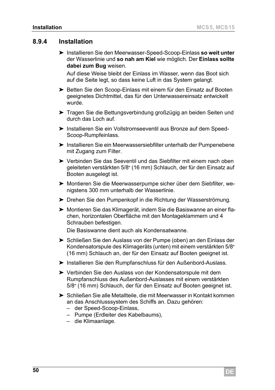 Dometic MCS15 User Manual | Page 50 / 266
