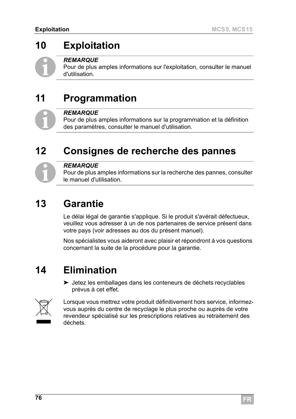 Dometic MCS15 User Manual | Page 76 / 266