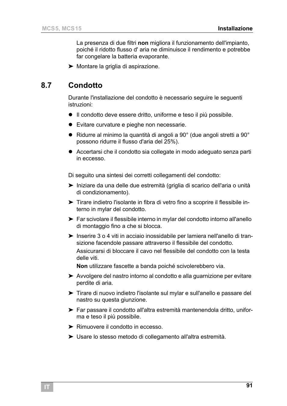 7 condotto | Dometic MCS15 User Manual | Page 91 / 266