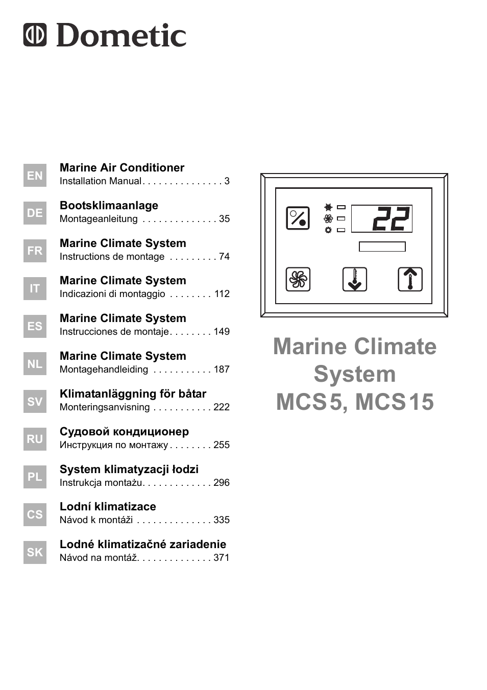 Dometic MCS15 User Manual | 412 pages