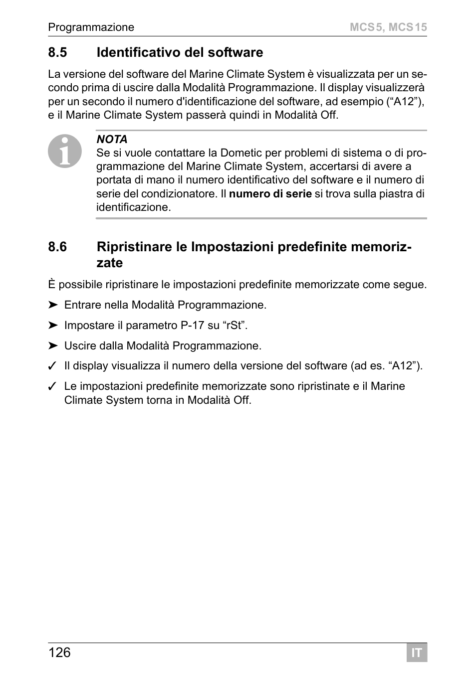 Dometic MCS15 User Manual | Page 126 / 412