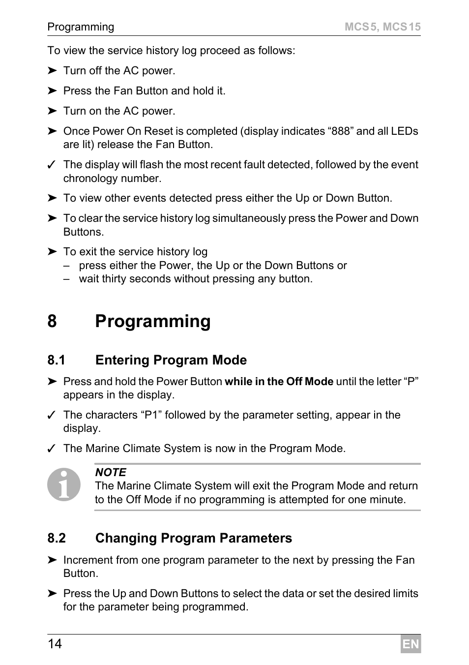 8programming | Dometic MCS15 User Manual | Page 14 / 412