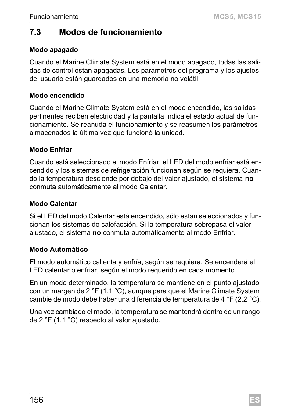Dometic MCS15 User Manual | Page 156 / 412