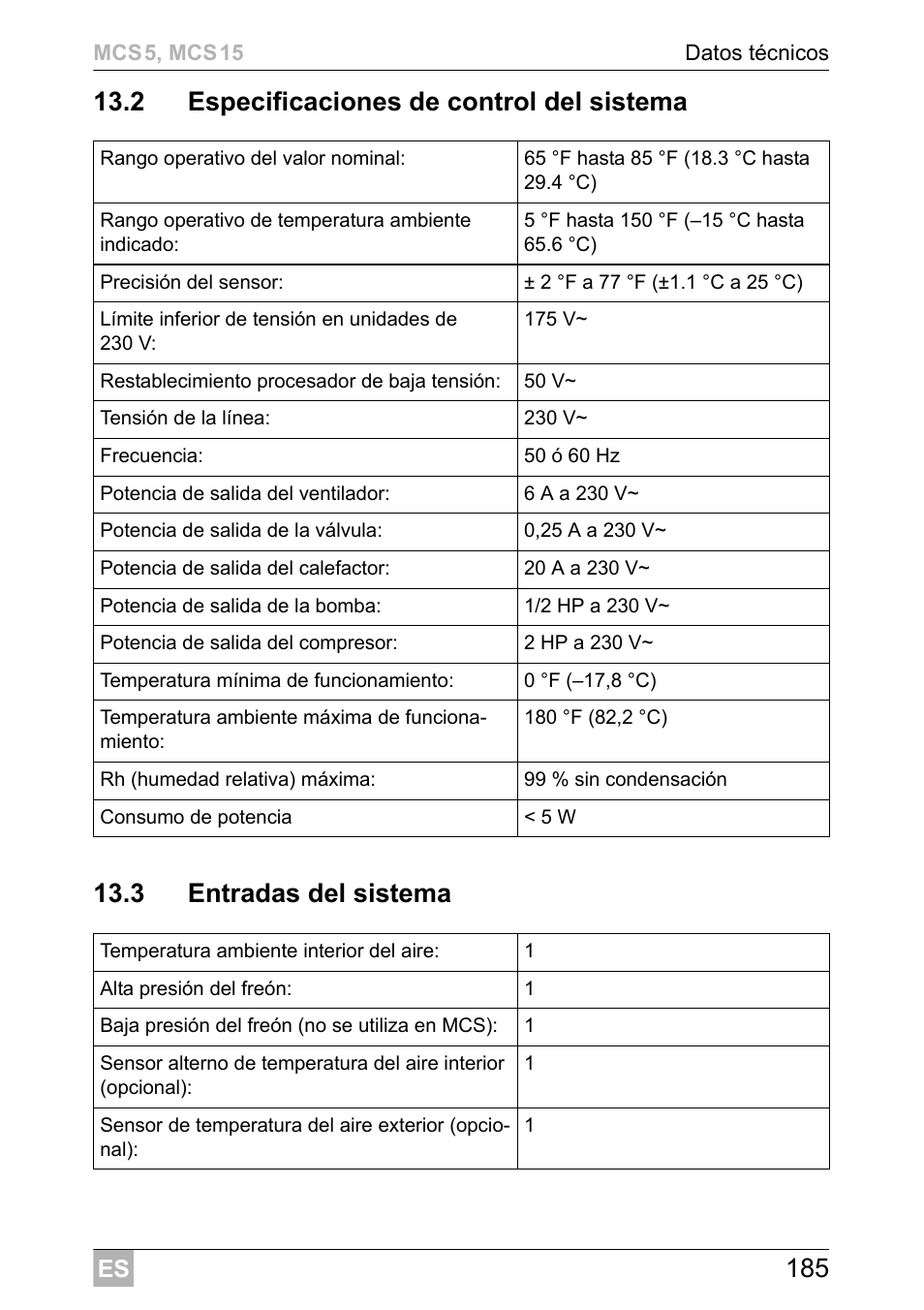 Dometic MCS15 User Manual | Page 185 / 412