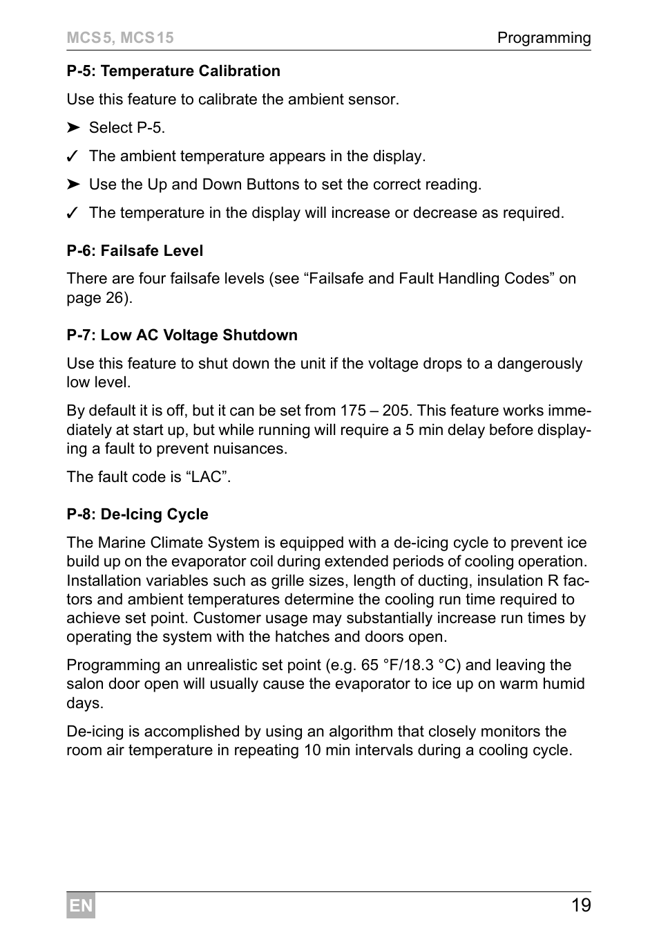 Dometic MCS15 User Manual | Page 19 / 412