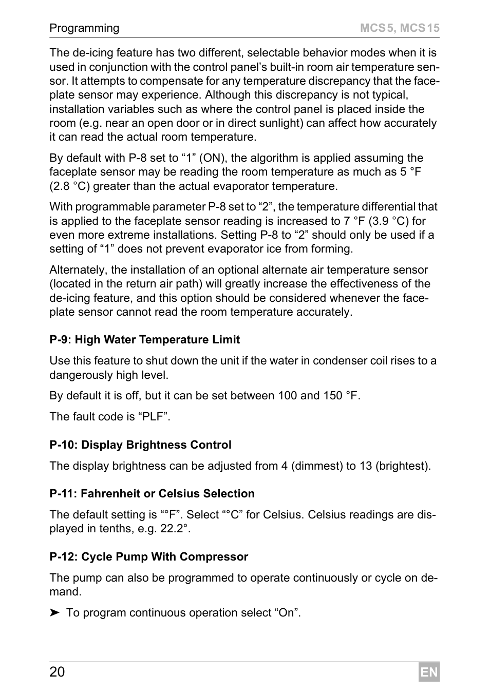 Dometic MCS15 User Manual | Page 20 / 412