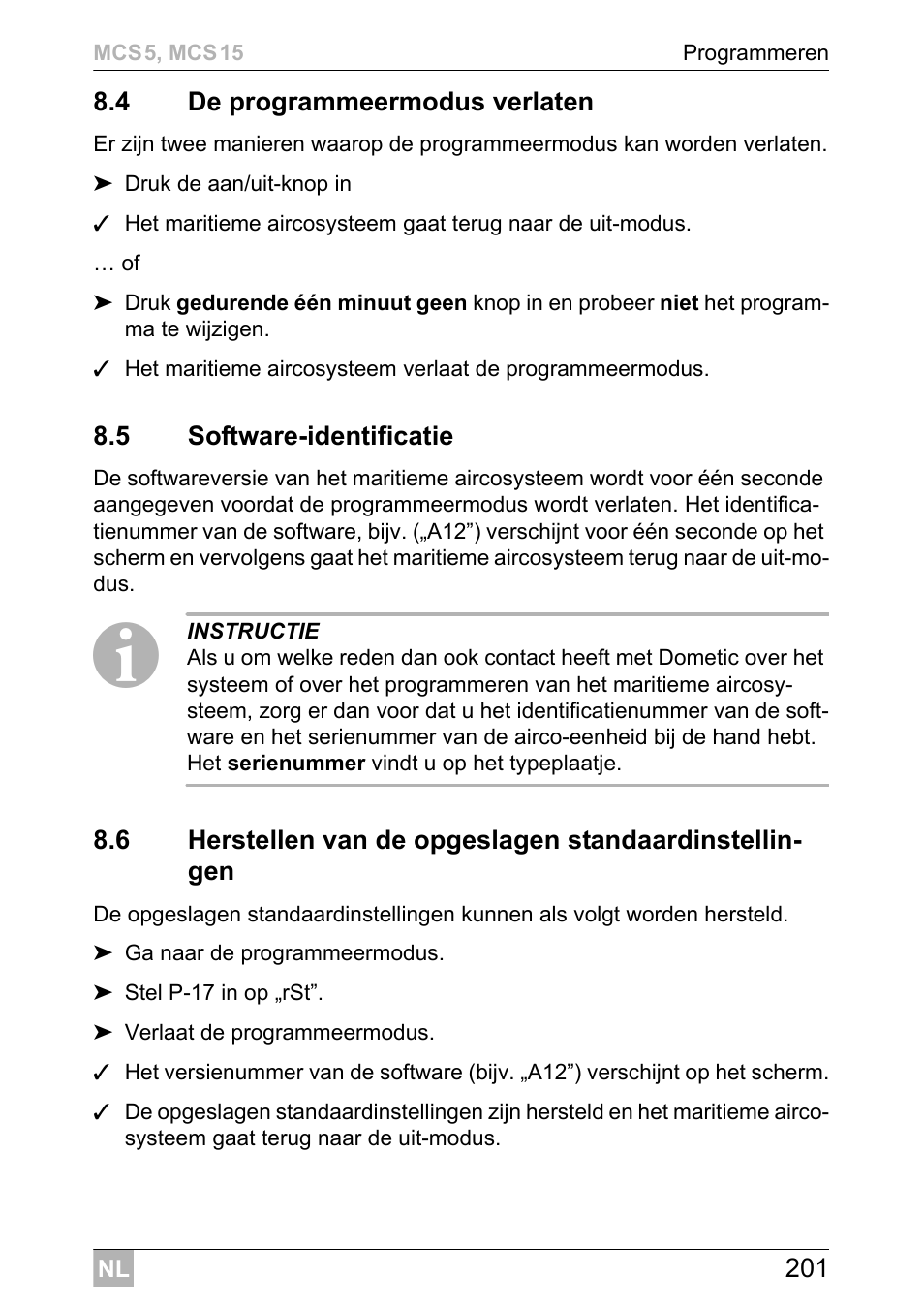 Dometic MCS15 User Manual | Page 201 / 412