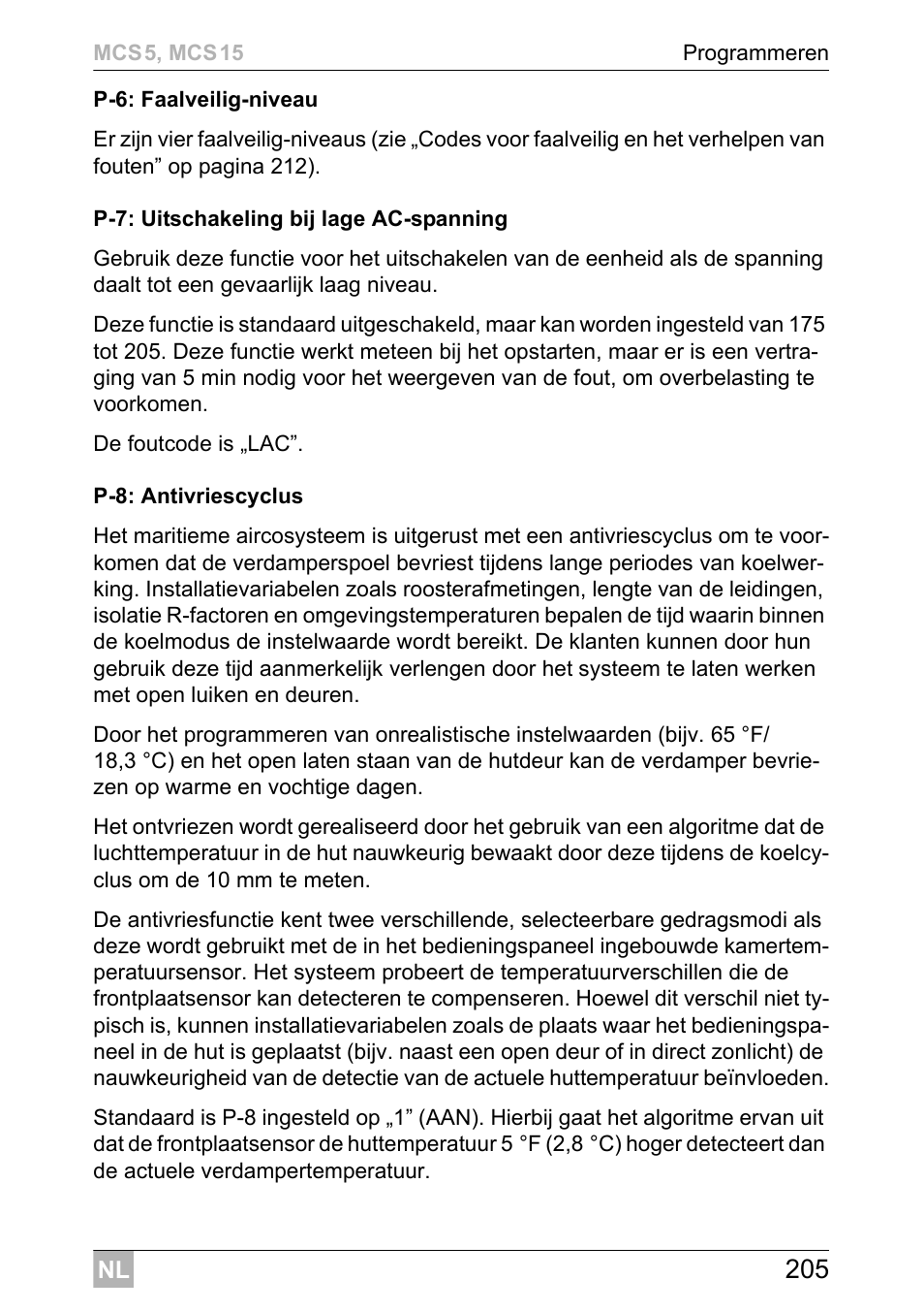 Dometic MCS15 User Manual | Page 205 / 412