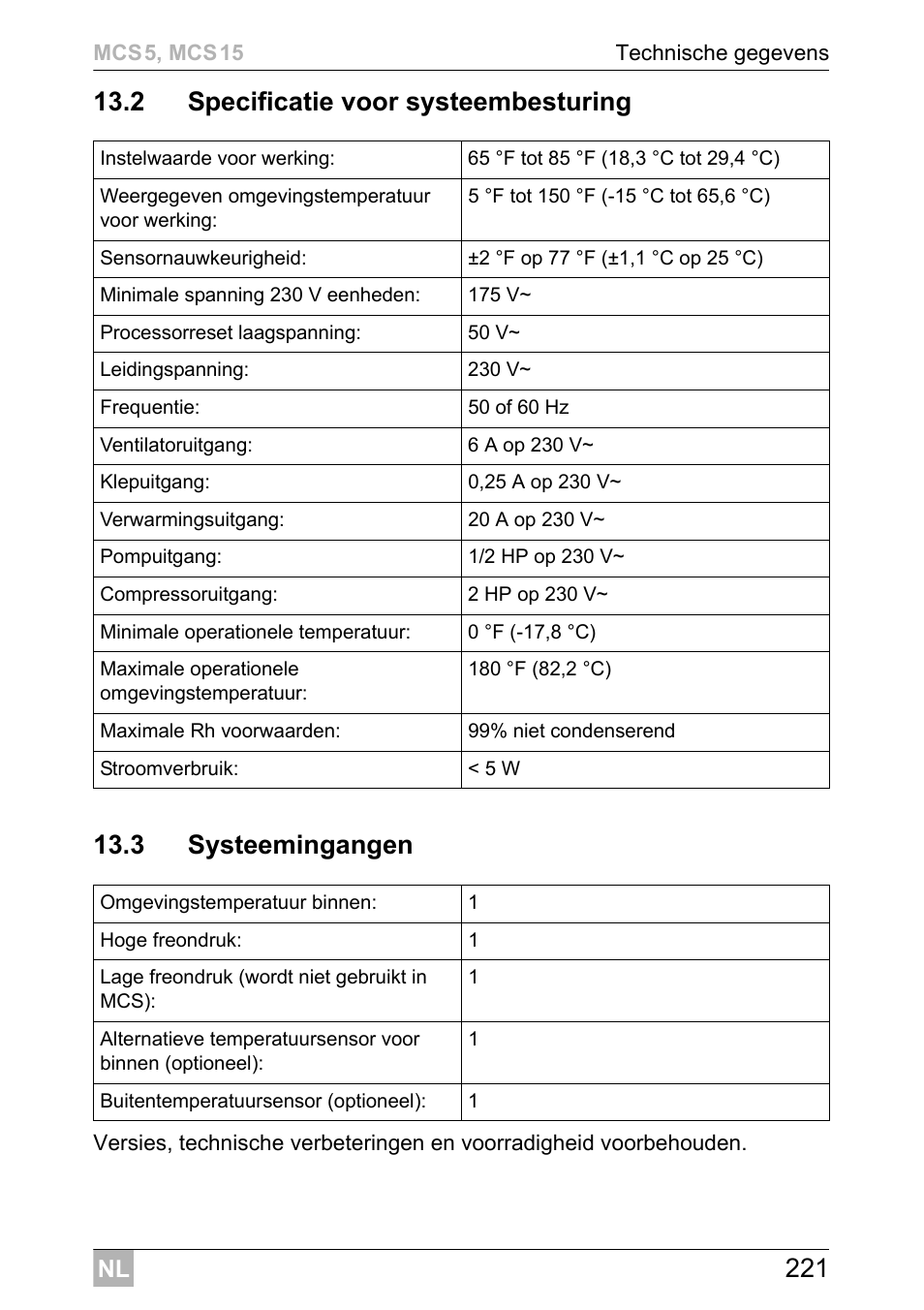 Dometic MCS15 User Manual | Page 221 / 412