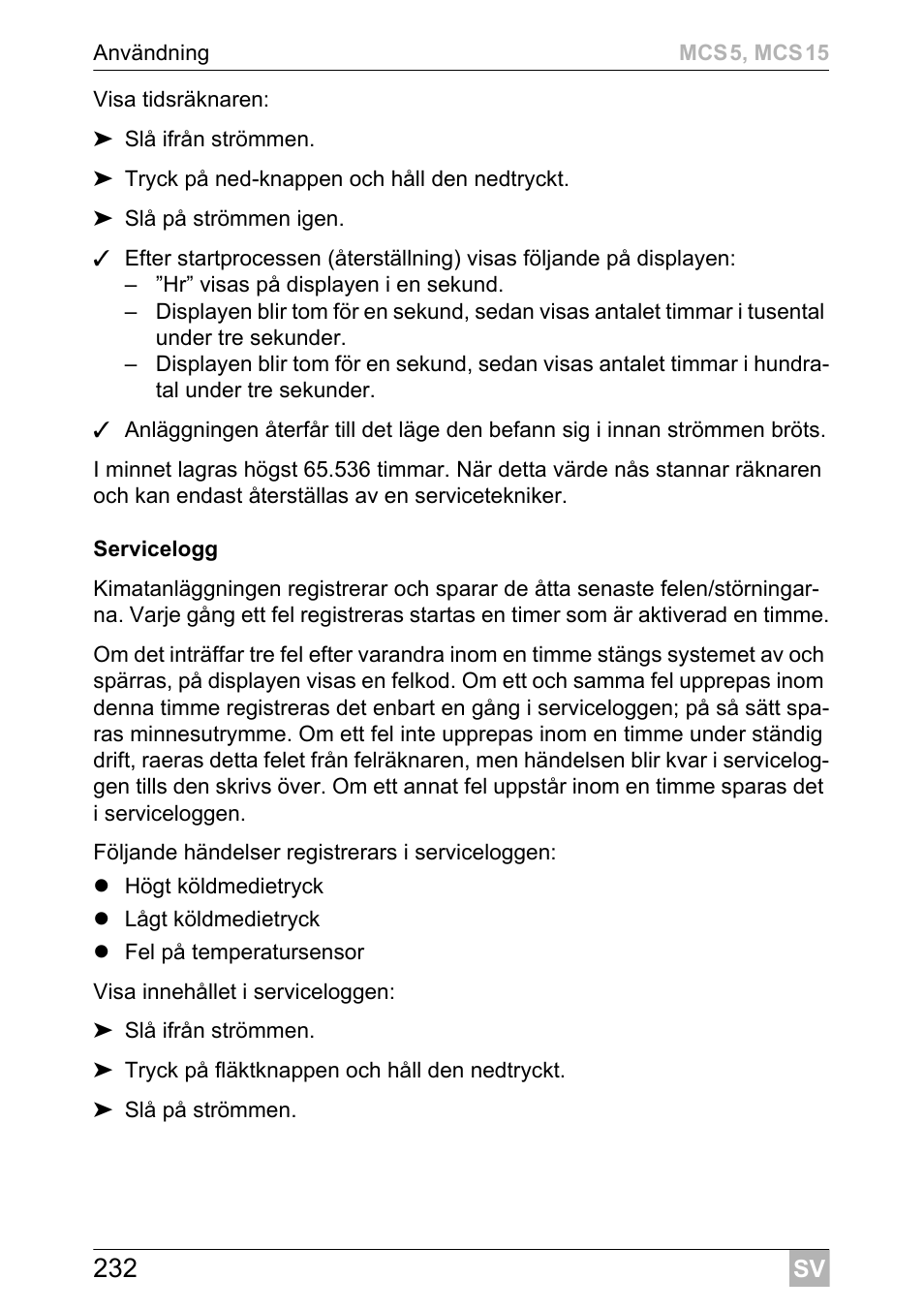 Dometic MCS15 User Manual | Page 232 / 412