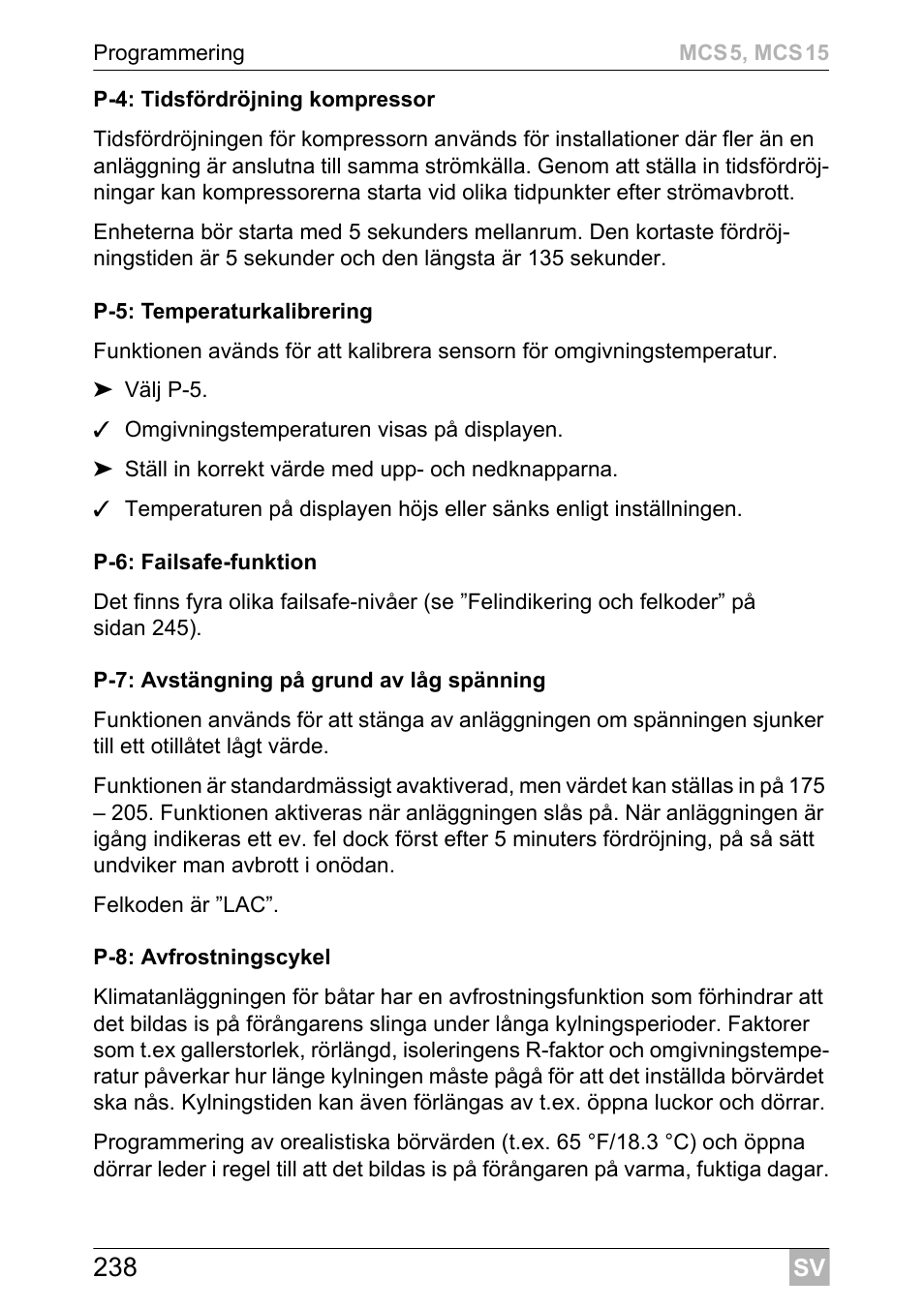 Dometic MCS15 User Manual | Page 238 / 412
