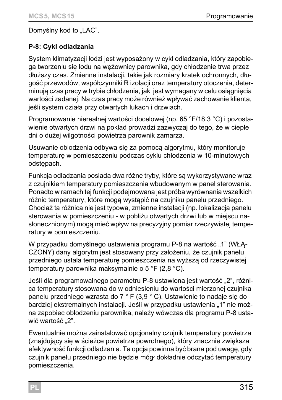 Dometic MCS15 User Manual | Page 315 / 412